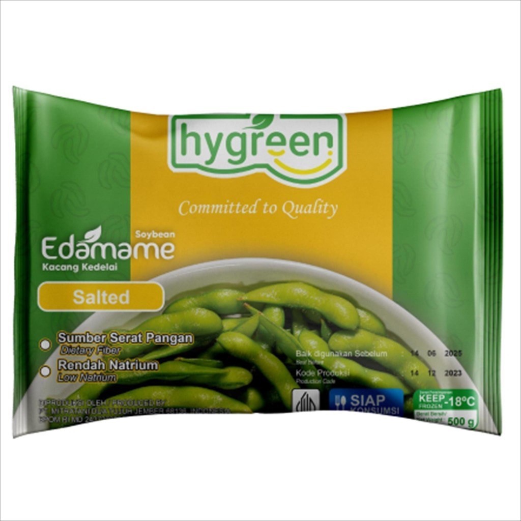 

EDAMAME SALTED KACANG KEDELAI JEPANG PREMIUM 500 GR - HYGREEN
