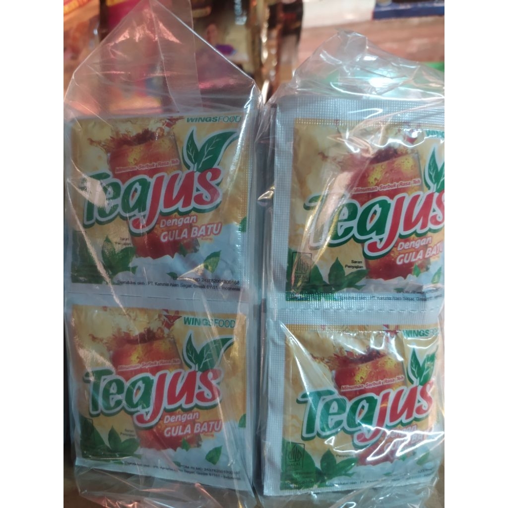 

Teajus gula batu 1 pak (6 renceng)