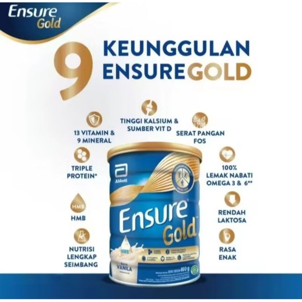 

Ensure Gold 150gr, 380gr dan 800gr.