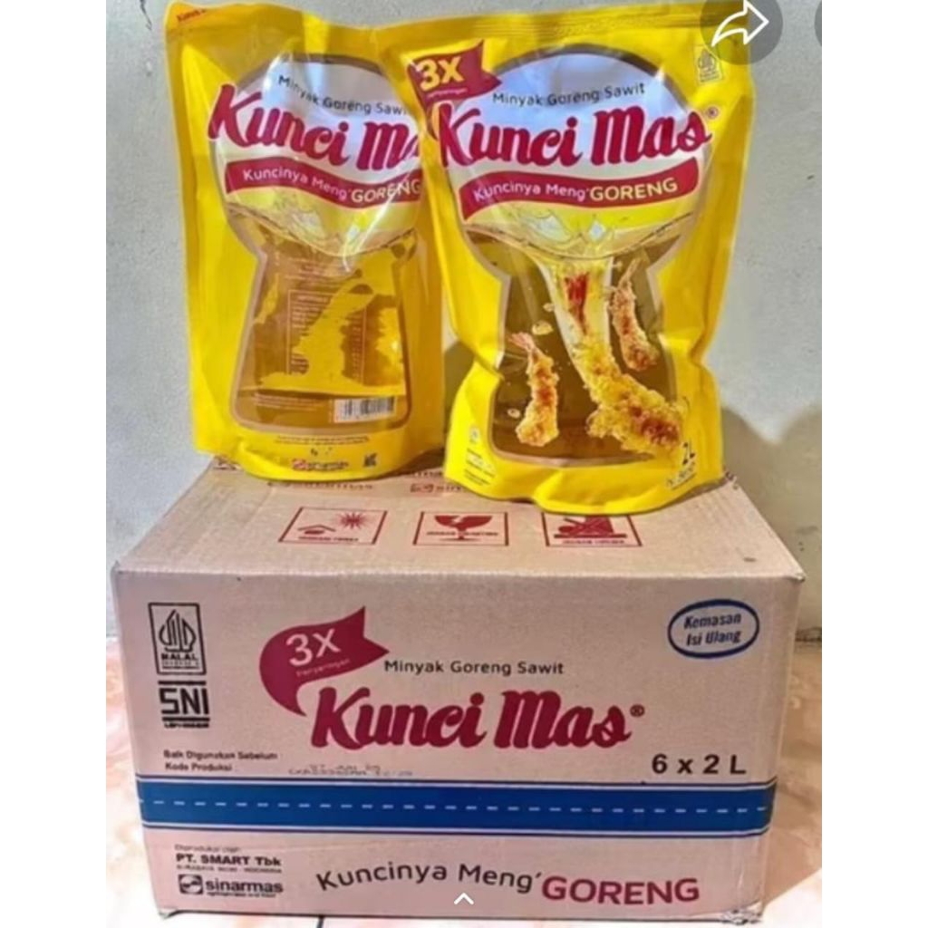 

minyak goreng kunci mas 2 liter 1 dus