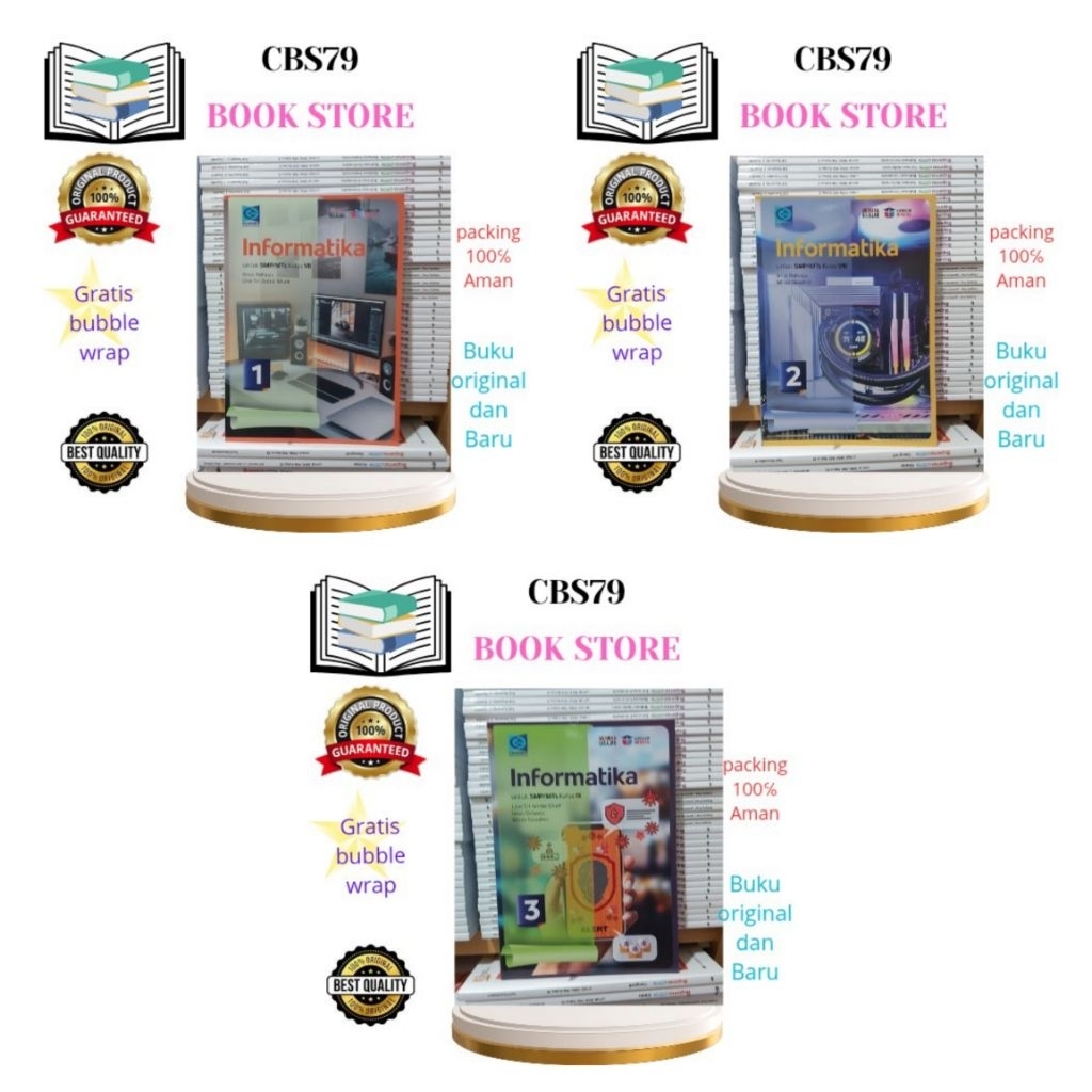 Buku Informatika Kelas 7,8,9 SMP Kurikulum Merdeka Grafindo