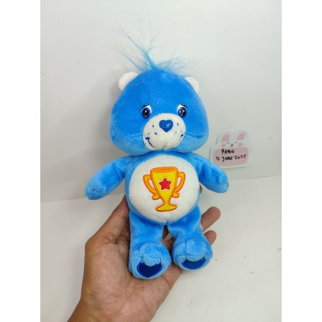 boneka carebears care bear blue piala original vintage