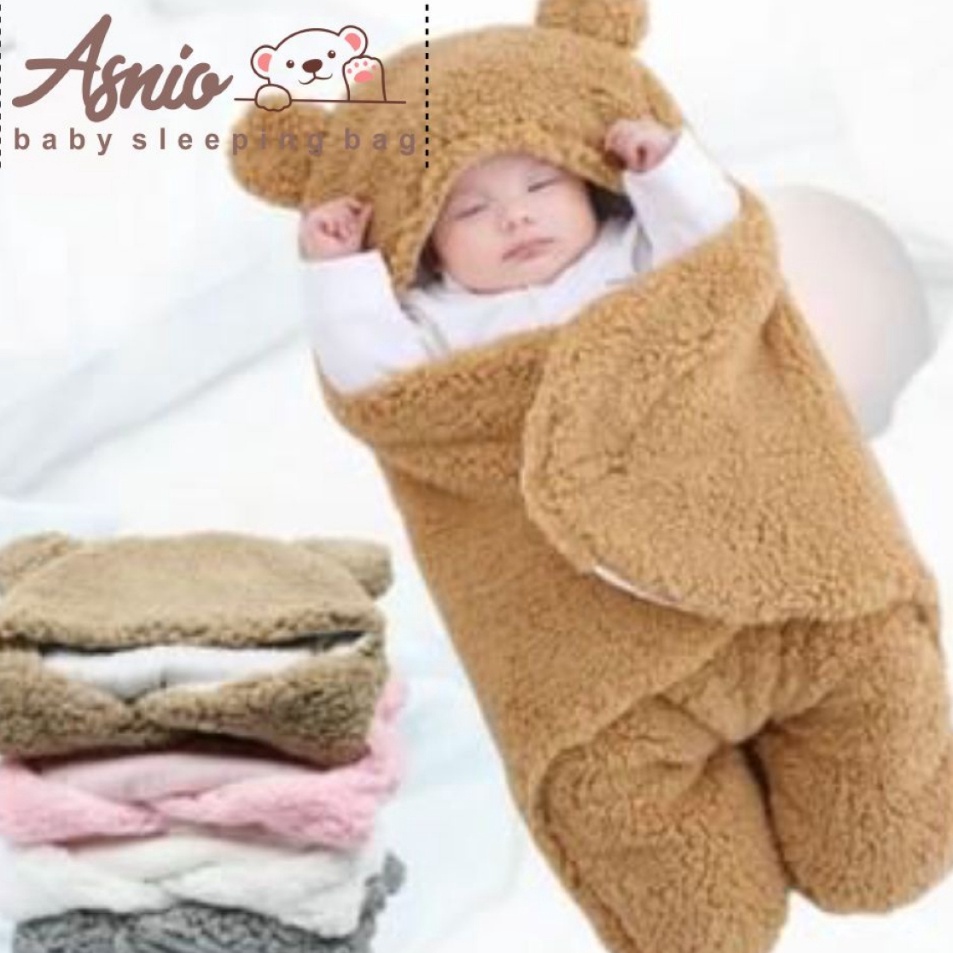 Trend  Selimut Bayi Bedong bayi bulu Blanket bayi Perlengkapan bayi baru lahir Mantel bayi