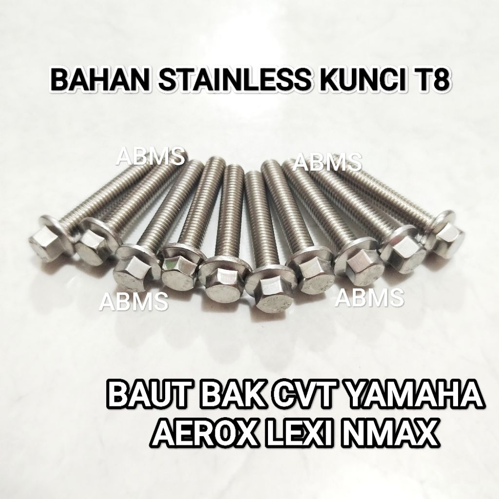 [PROMO] BAUT CVT YAMAHA STAINLESS T8 AEROX OLD AEROX NEW LEXI 125 LEXI 155 BAUT TUTUP CVT YAMAHA BAU