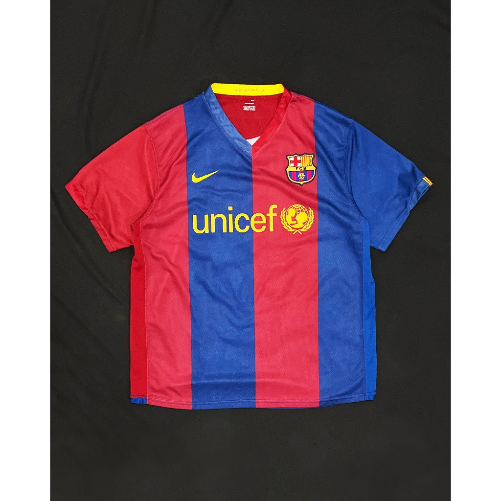 Retro Remake FC Barcelona Home Kit 2006 2007 Name set Messi Jersey Bola Vintage