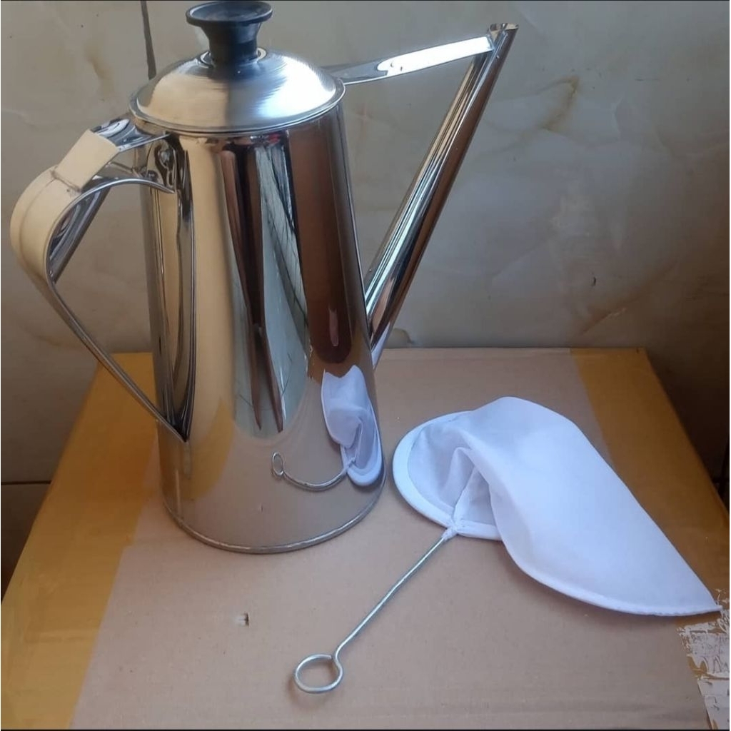 1 set teko thai tea | teko teh thailand teko teh tarik teko moncong | teko stainless + saringan