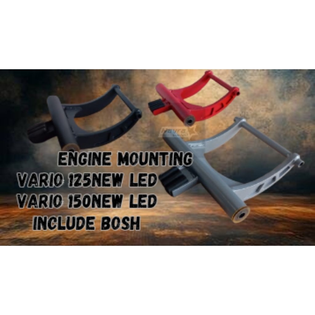 ENGINE MOUNTING LENGKUNG VARIO 125 new LED 150 new LED 5cm 6cm 7cm PRESISI/mounting Honda Vario/Vari