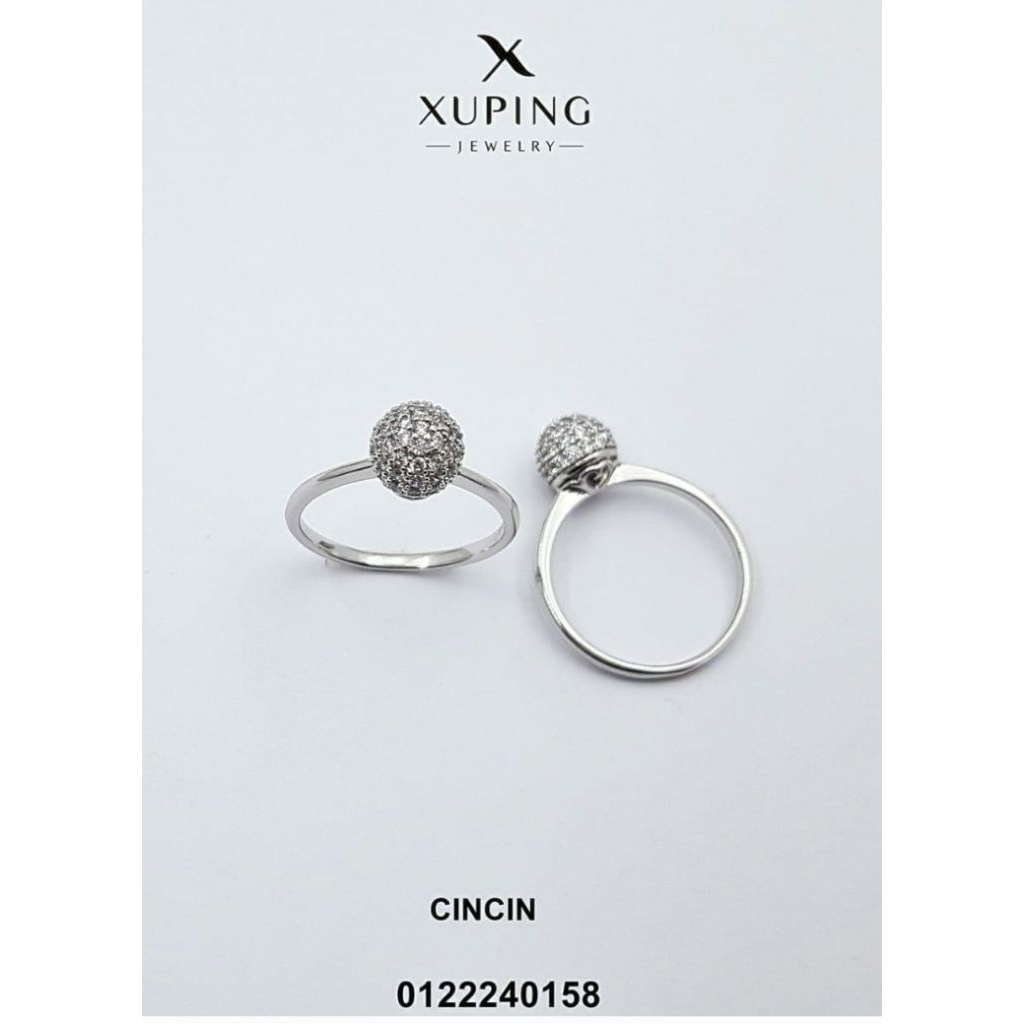 Cincin Xuping Putih Bola