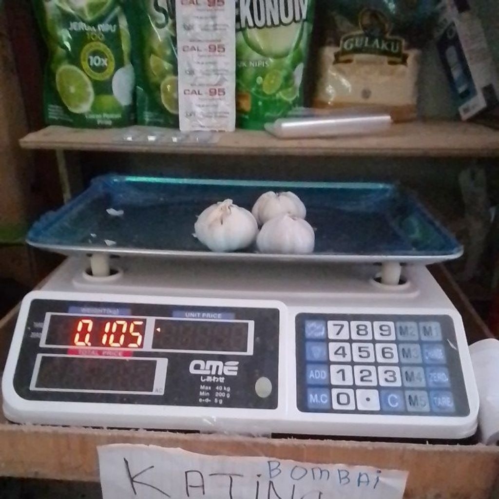 

bawang putih 100g dapat -+ 3 bonggol