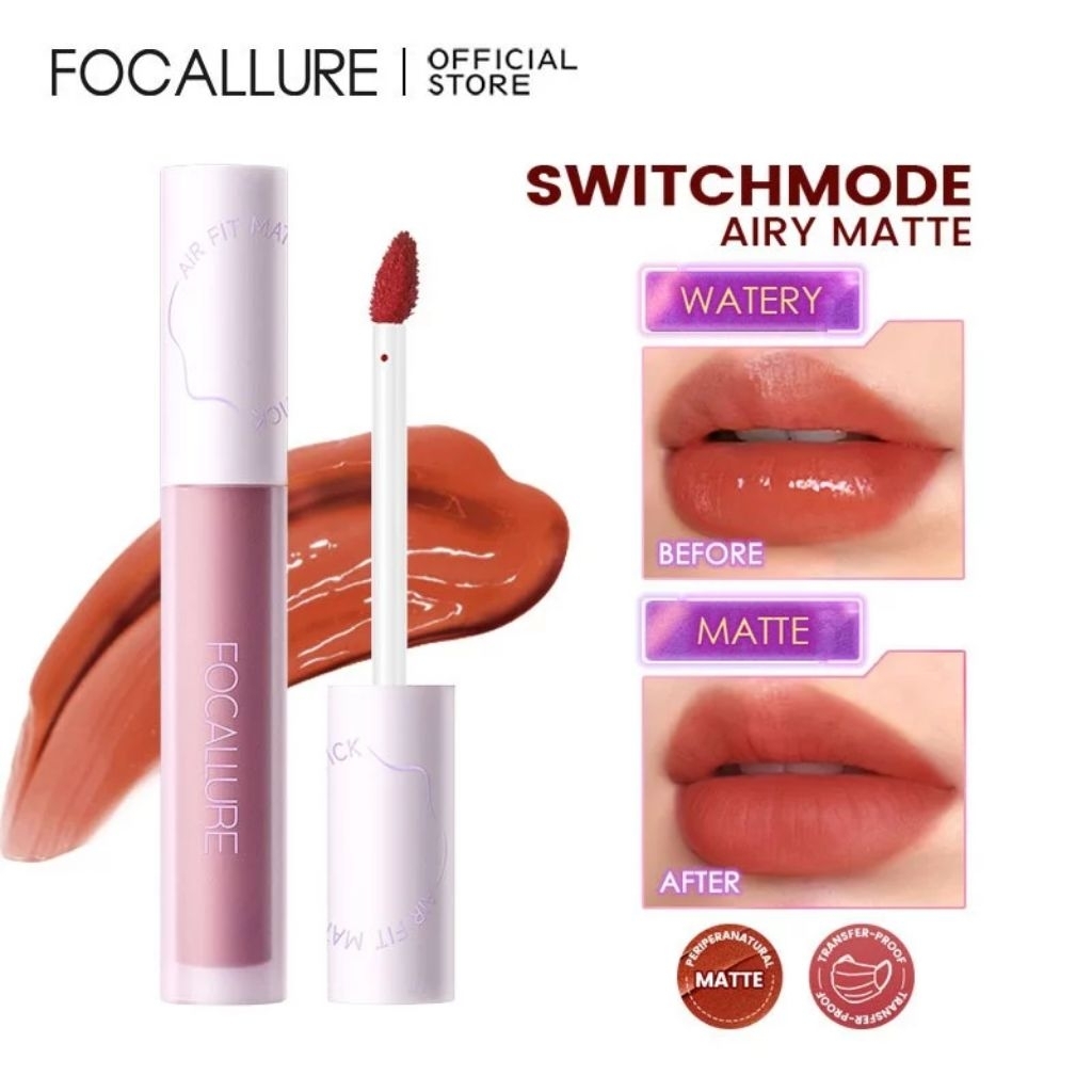 FOCALLURE Switchmode Matte Airy Lip Tint #dz (#FA417)