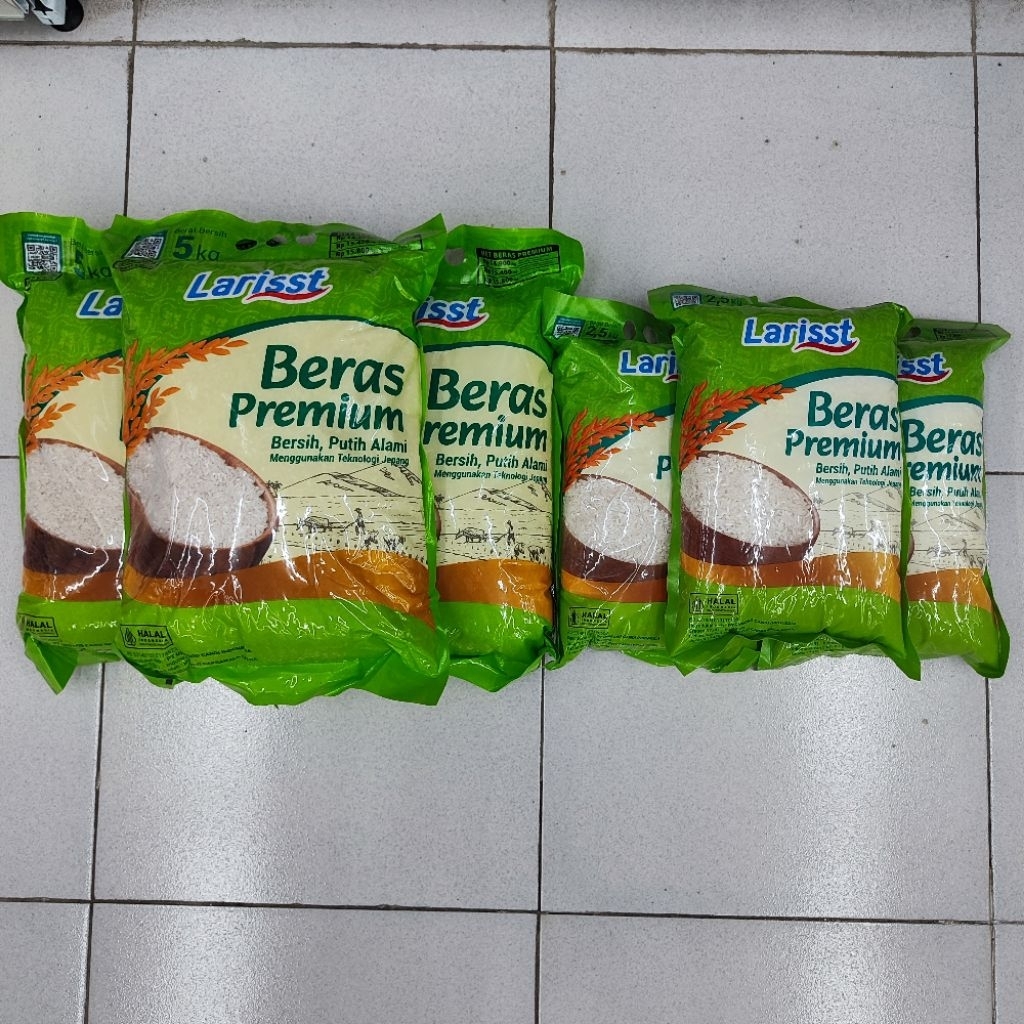 

Larisst Beras Premium 2.5Kg dan 5Kg