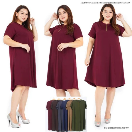 Daster Wanita Polos Matt Jersey Premium Jumbo Nyaman Adem - Daster Kekinian Matt Persey Premium