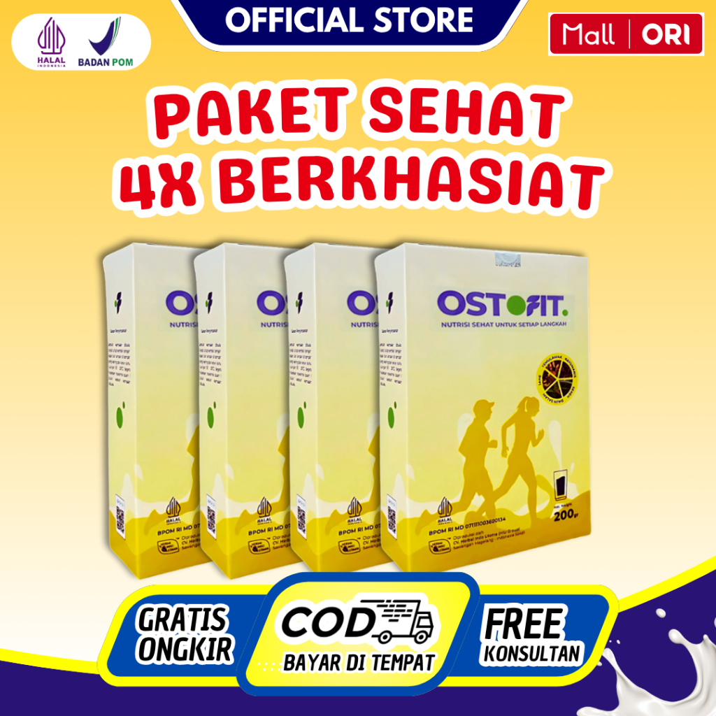 

OSTOFIT - Susu Paket 4 BOX 4x Berkhasiat Sembuhkan Nyeri Sendi dan Asam Urat