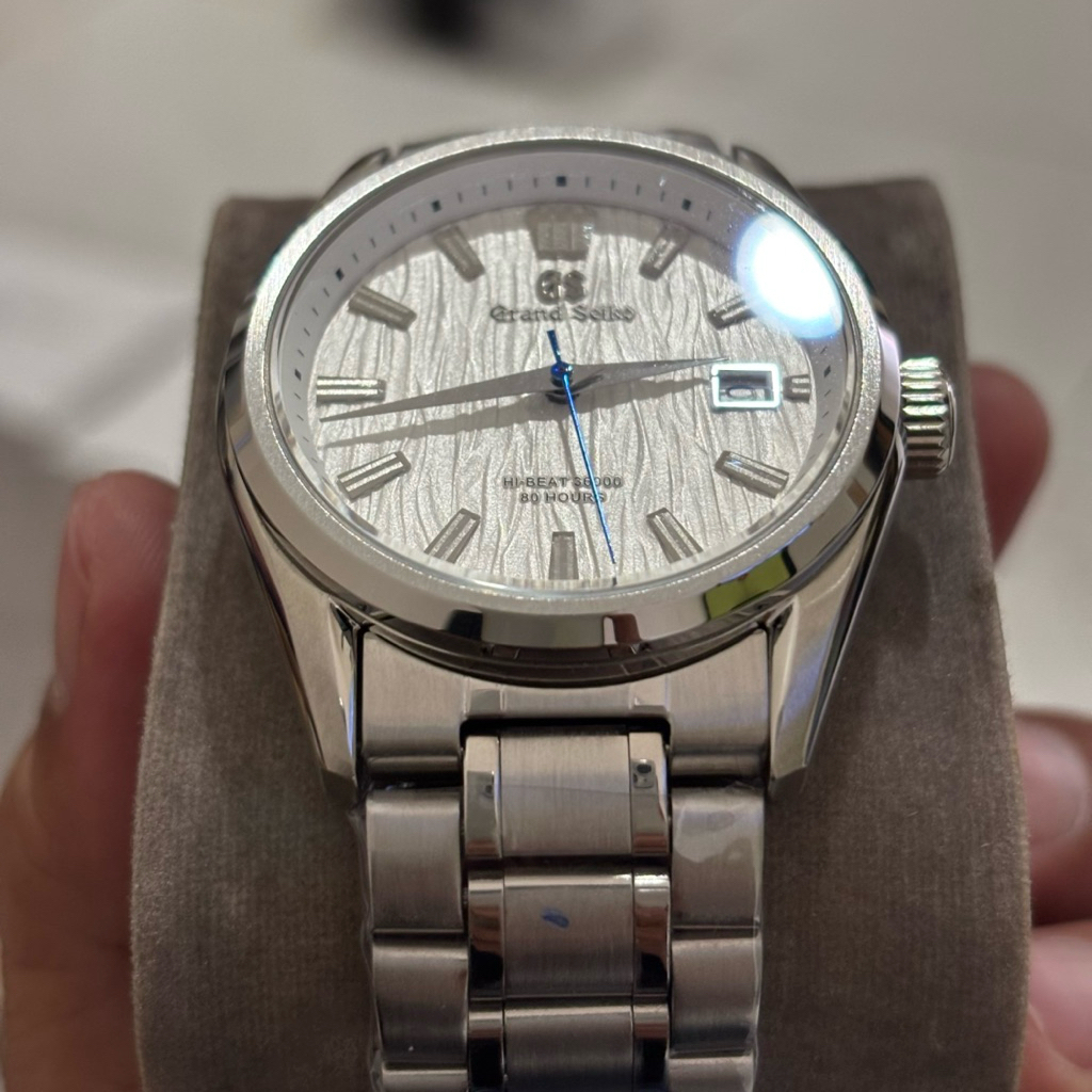 BARU JAM TANGAN PRIA GS GRAND SEIKO STAINLESS SILVER WHITE