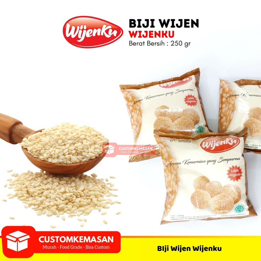

Biji Wijen Putih & Hitam India WIJENKU | Sesame Seeds Original