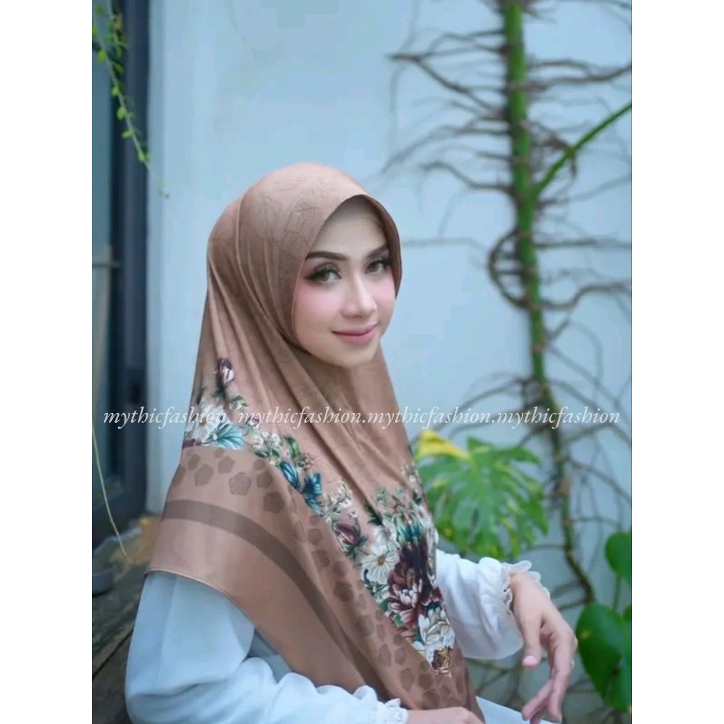 HIJAB BERGO INSTAN DAILY MOTIF PREMIUM - JILBAB PRINTING SYAR'I MUSLIM WANITA