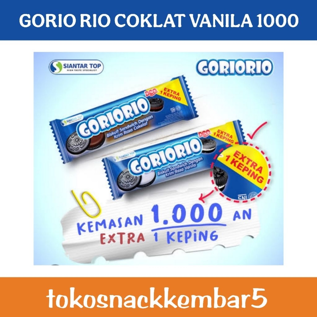 

STT Goriorio renceng 1000 isi 10pc