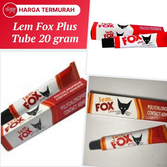 

Lem Fox Plus Tube 20 gram Lem Serbaguna Merekat Kuat Lem Kulit Lem Plastik Lem Busa Lem Super Kuat