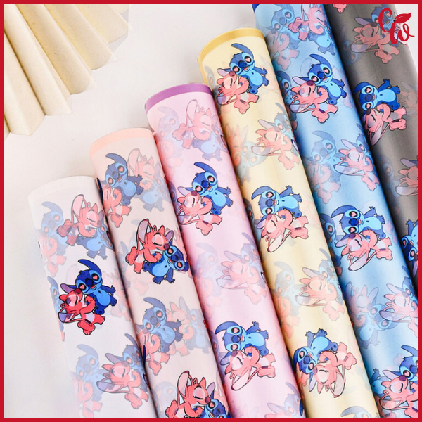 

20 Lembar Kertas Buket Motif Kartun Anak Wrapping Cellophane / Kertas Kado Anak Corak KB80