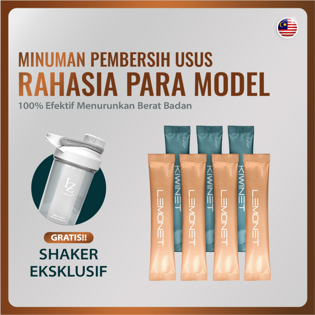 

LaZior Lemonet Kiwinet | Minuman Jus Detoks Tinggi Serat