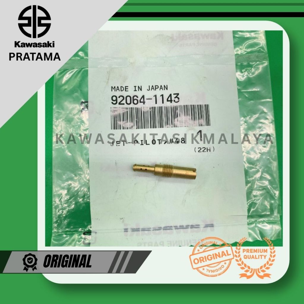PILOT JET KAWASAKI NINJA R SS ORIGINAL READY STOCK 92064-1143 / Jet Pilot #48 Kawasaki Ninja RR KR15