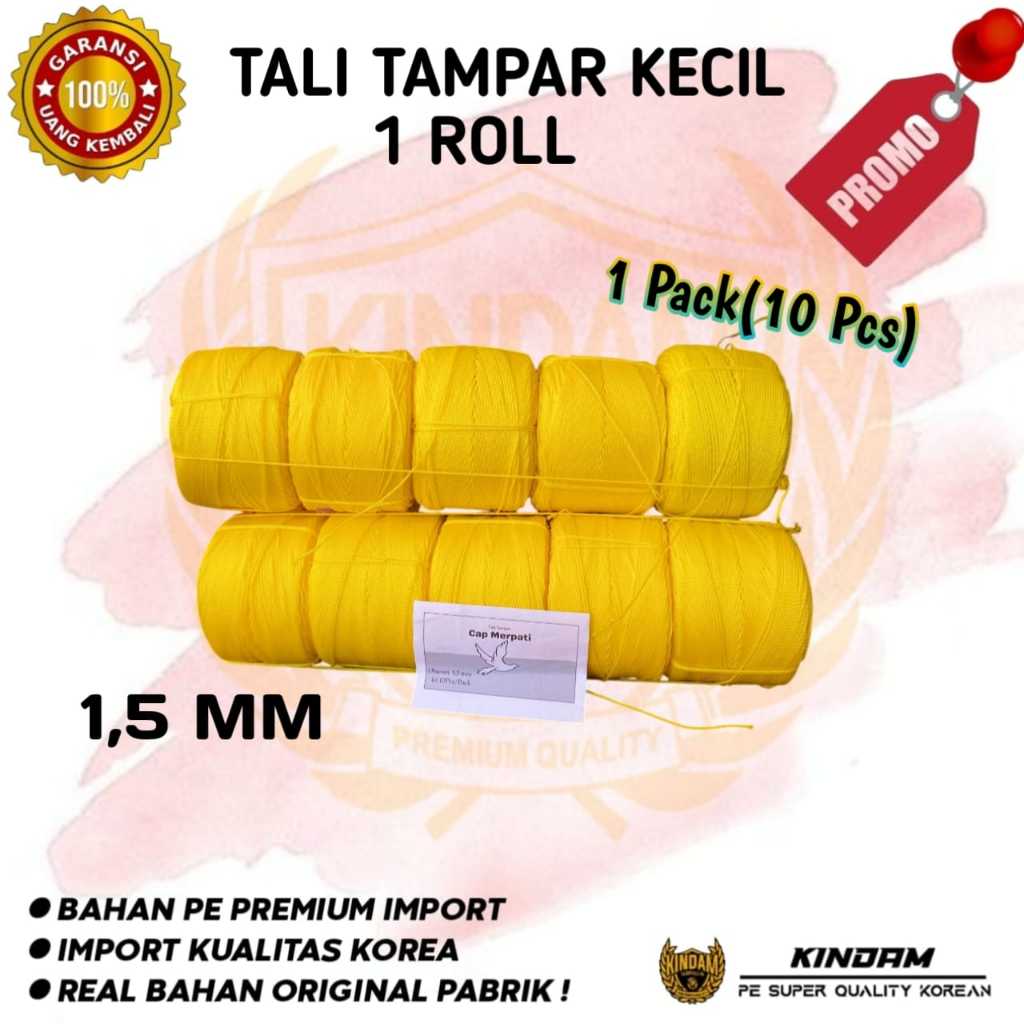 

TALI TAMPAR ROLL KECIL UKURAN 1,5 MM KUAT DAN BERKUALITAS