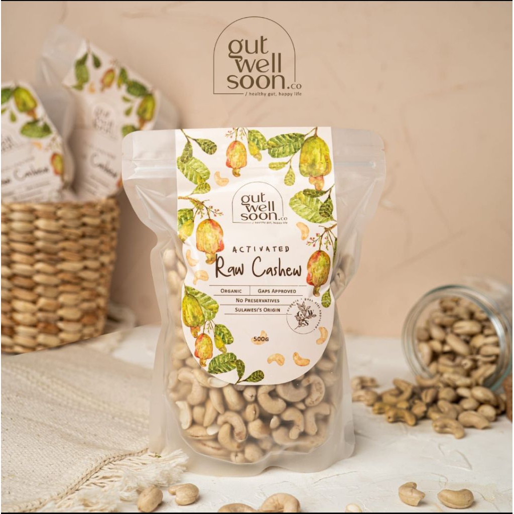 

Activated Raw Cashew Organic 500gr Halal dan Thayyib kacang mete aktifasi organik
