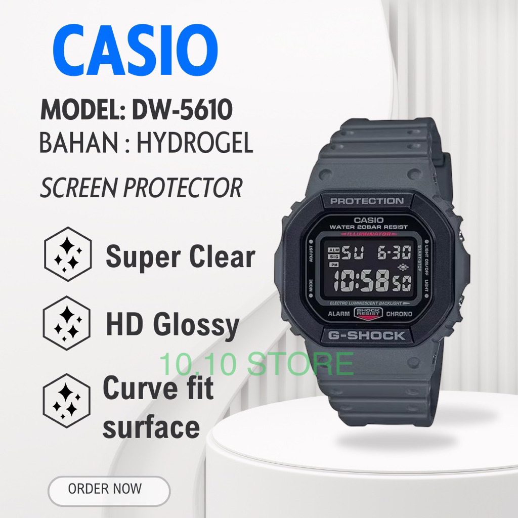 ANTIGORES SCREEN PROTECTOR JAM TANGAN CASIO DW-5610 DW 5610 DW5610 PELINDUNG KACA / PELINDUNG LAYAR 