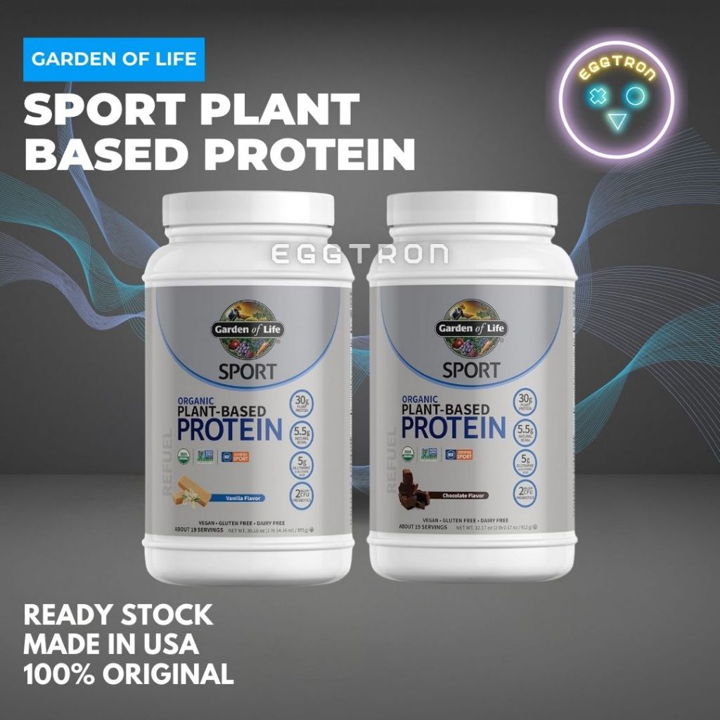 Sport Plant based Protein Garden of Life muscle recovery glutamine USA Probiotic BCAA glutamic Acid 