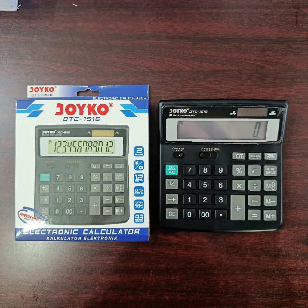 

Calculator JOYKO DTC 1516 12 Digit CHECK & CORRECT Kalkulator DTC1516