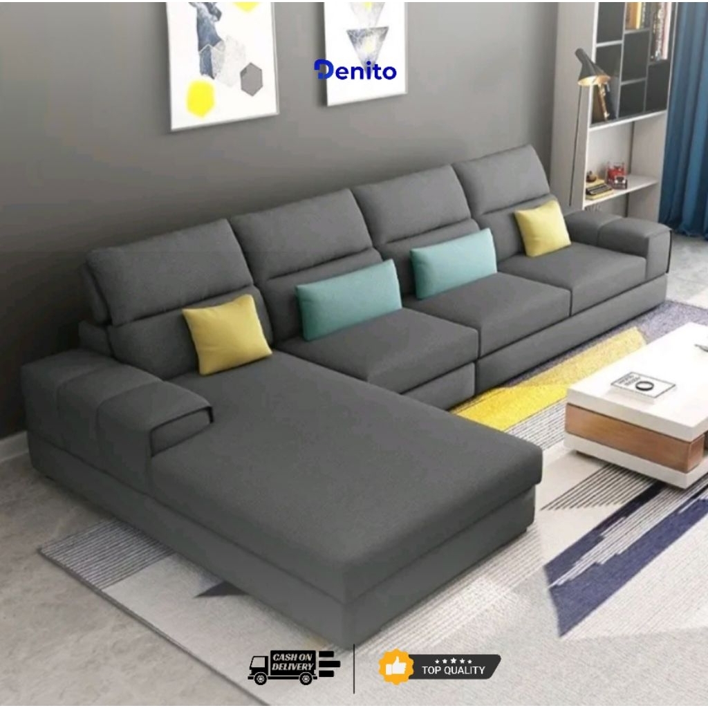 Sofa Letter L Ruang Tamu Modern Minimalis
