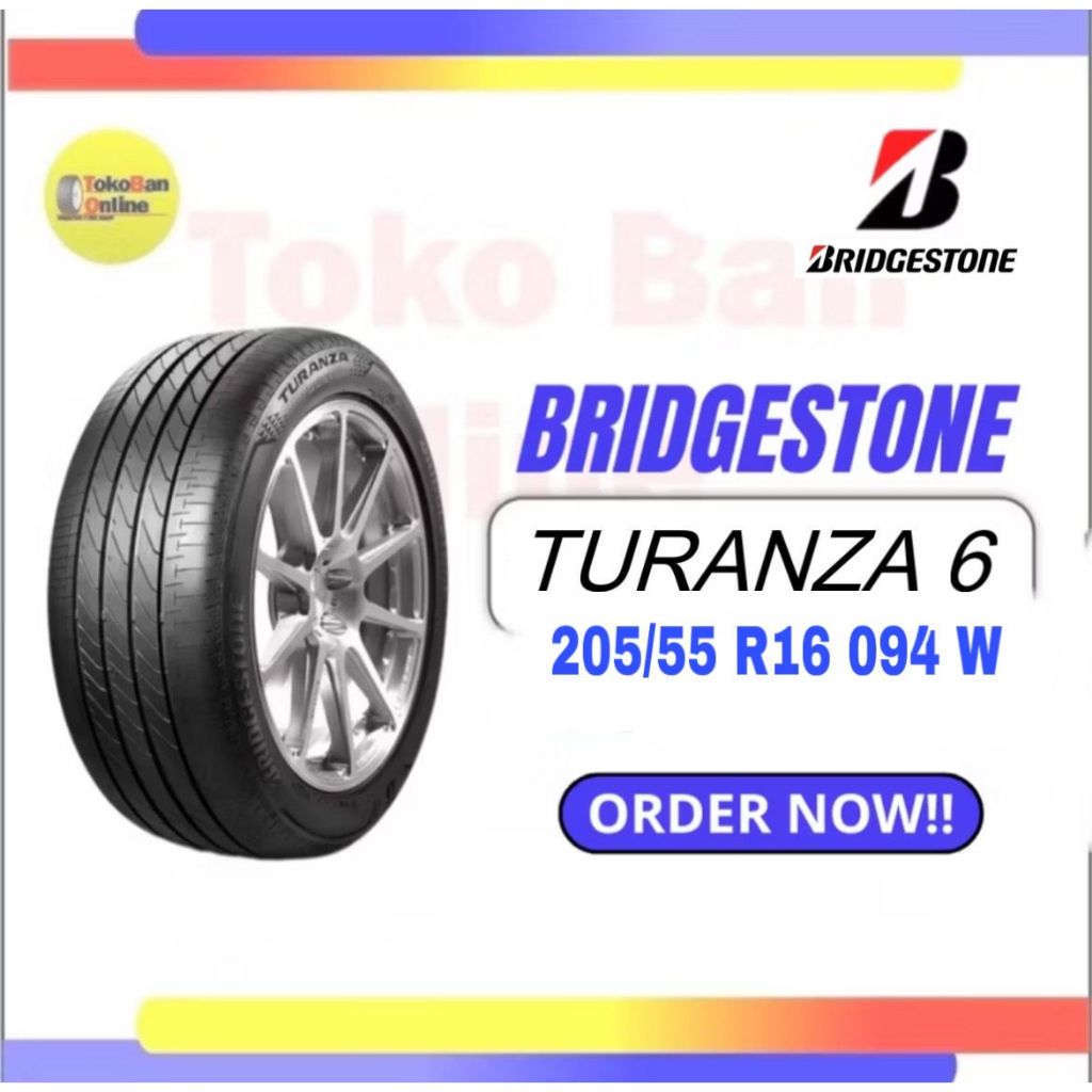 Ban Bridgestone BS 205/55R16 20555R16 205/55/16 20555 205/55 R16 R 16 TURANZA 6 TURANZA6