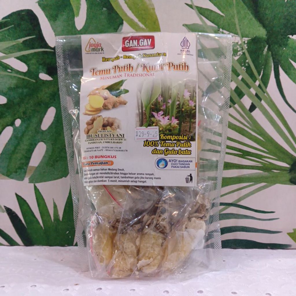 

Minuman Tradisional Temu Putih/Kunir Putih isi 10 pcs