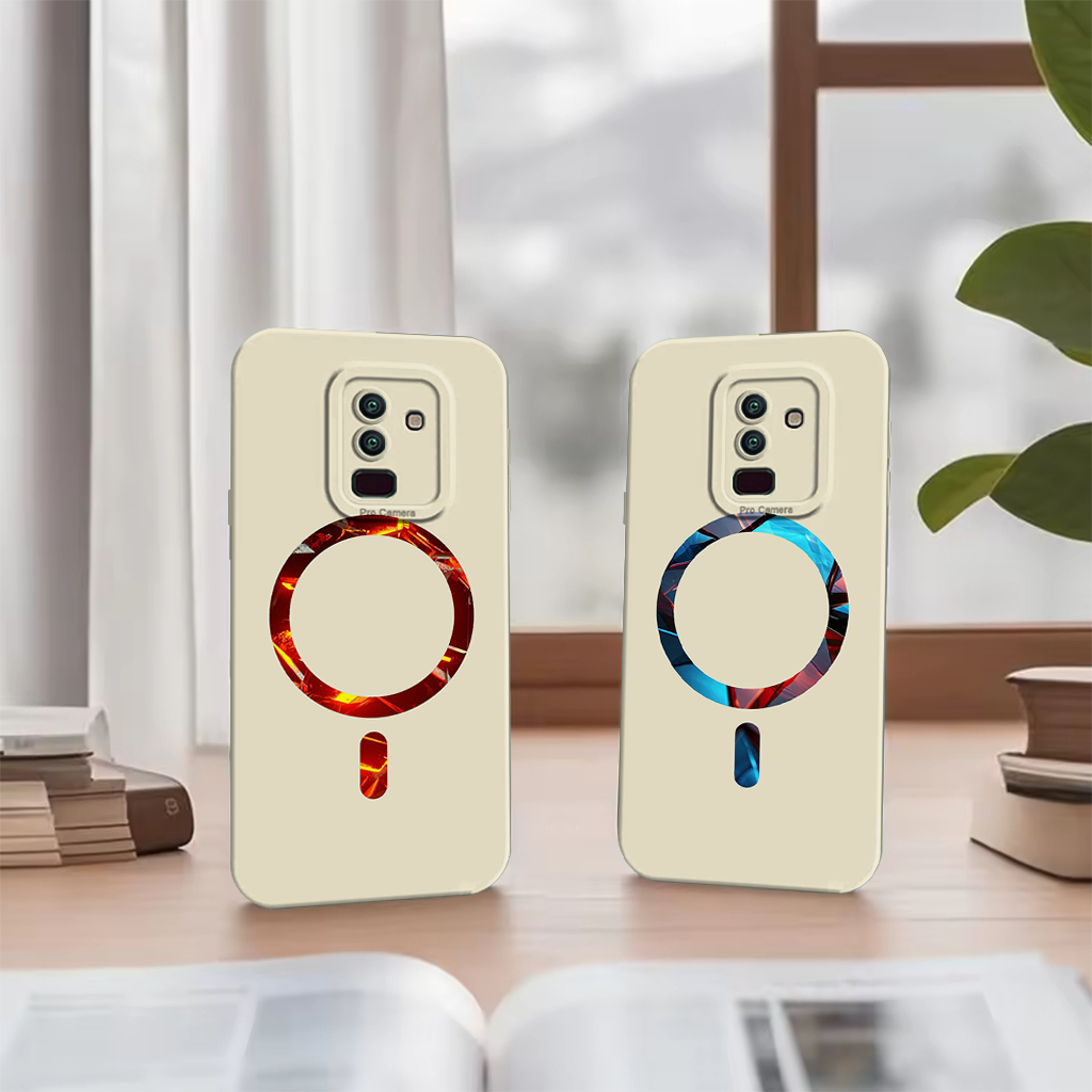 Samsung A6 Plus A6+ / J8 2018 / J6 Plus J6+ / J7 Prime - Softcase Terbaru - Case Hp - Motif Bulat Pu