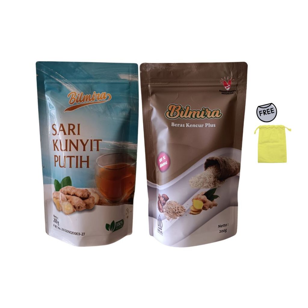 

BILMIRA Paket F Minuman Serbuk Sari Kunyit Putih & Beras Kunyit Plus