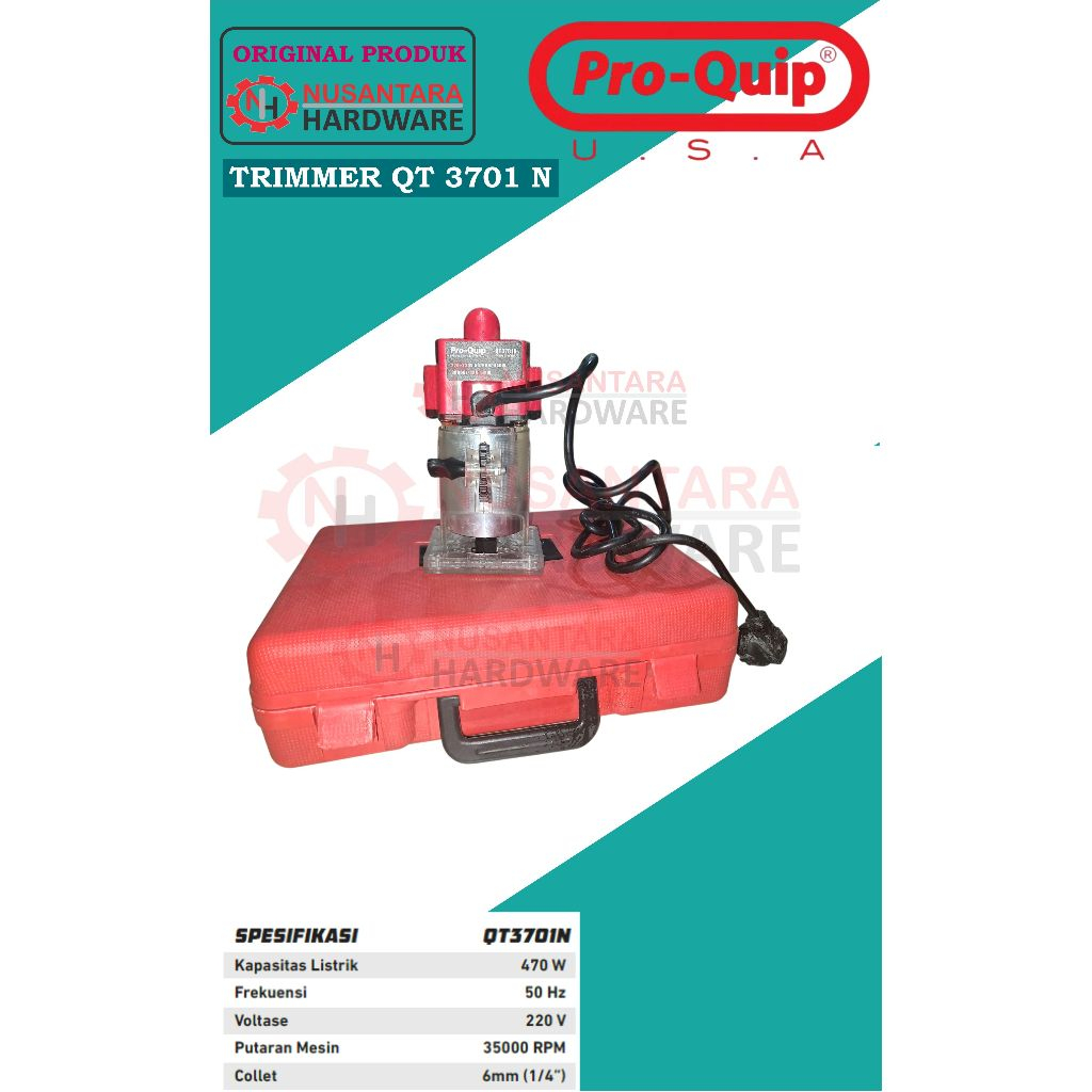 trimmer pro quip qt 3701 n, mesin profil kayu pro quip model makita 3701 n, mesin bobok kayu pro qui