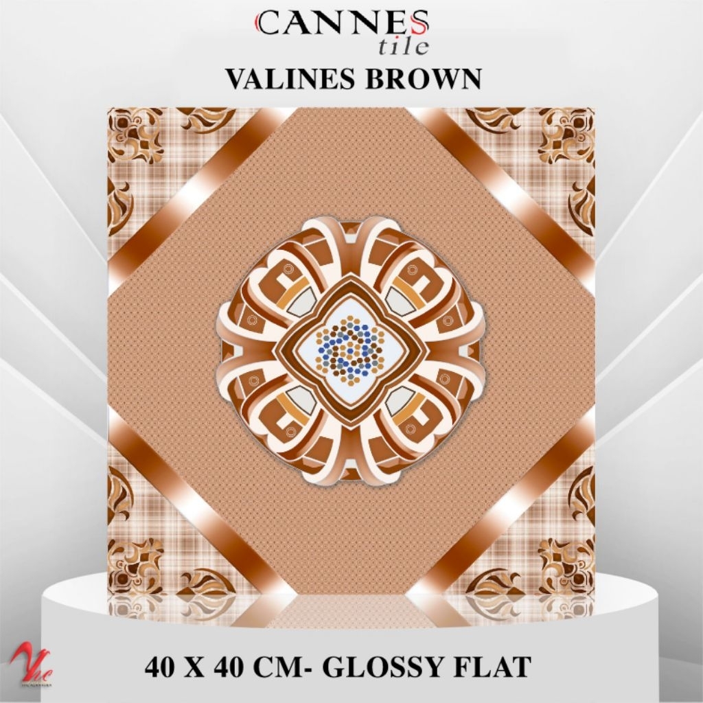Keramik Lantai 40x40 Valines Brown