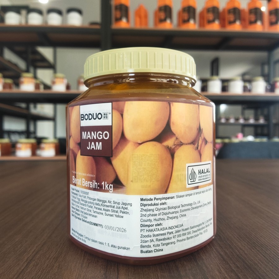

Xinsheng Premium Boduo Mango Flavored Jam - 1kg - Selai Mangga