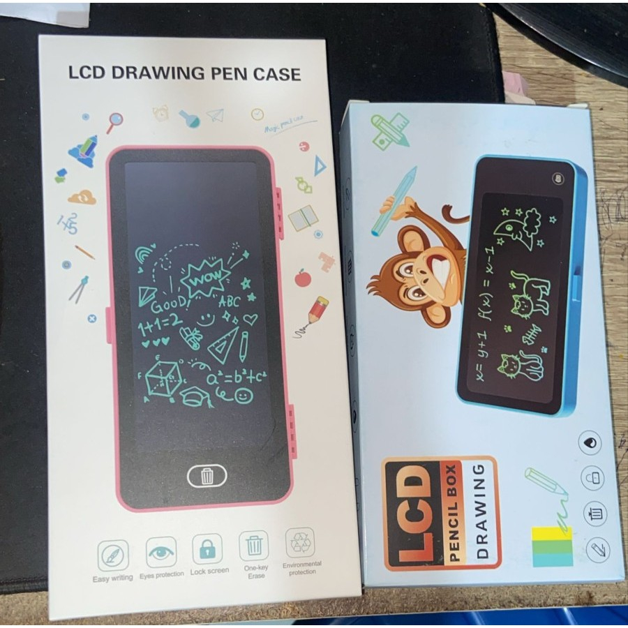 

Tempat Pensil 2in1 / Kotak Pensil Lukisan Alat Tulis Penyimpanan / Drawing Box Kotak Pensil Dan Papan Coret Kreatif Anak