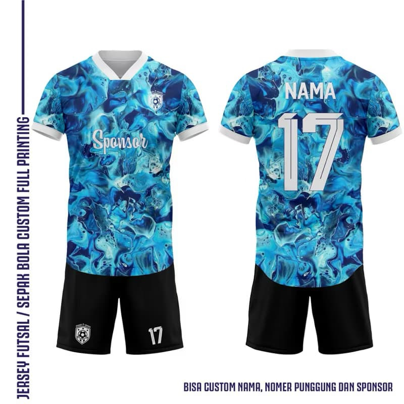 JERSEY FUTSAL CUSTOM FREE NAMA DAN NO PUNGGUNG