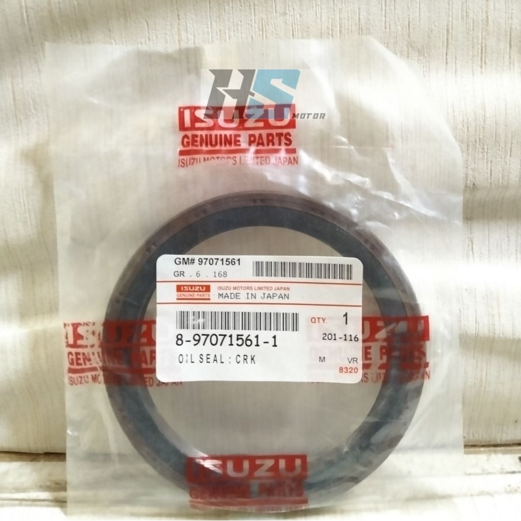OIL SEAL CRANKSHAFT KRUK AS BELAKANG MOBIL ISUZU PANTHER 2.5 TRAGA NHR55 NKR55 NLR55 8-97071561-1 IS