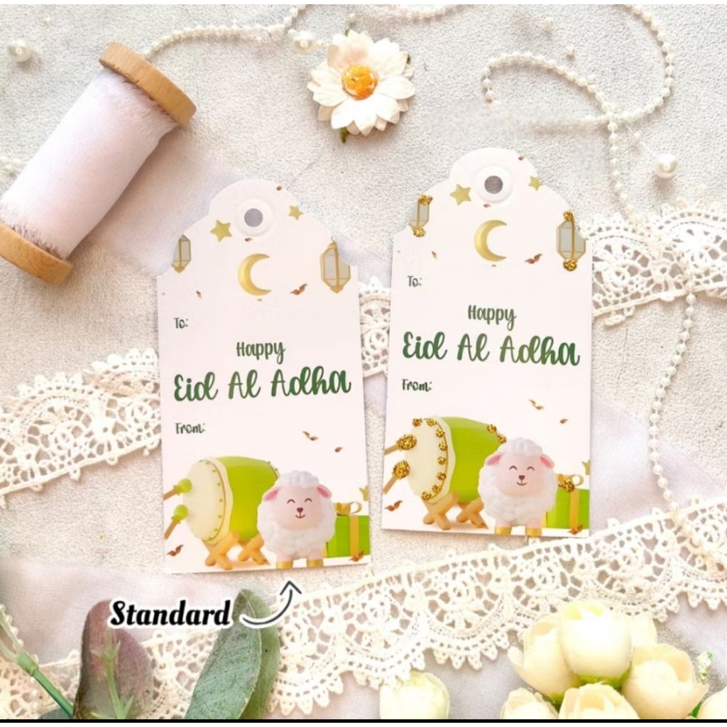 Hang Tag Idul Adha | Hangtag EID AL ADHA KARTU UCAPAN LEBARAN HAJI HANGTAG GREATING CARD