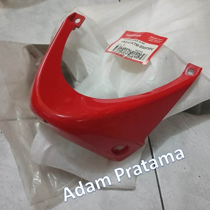 Cover Under Supra X 125 Karbu Warna Merah 64310-KTM-850FMV Cover Body Bawah Supra 125