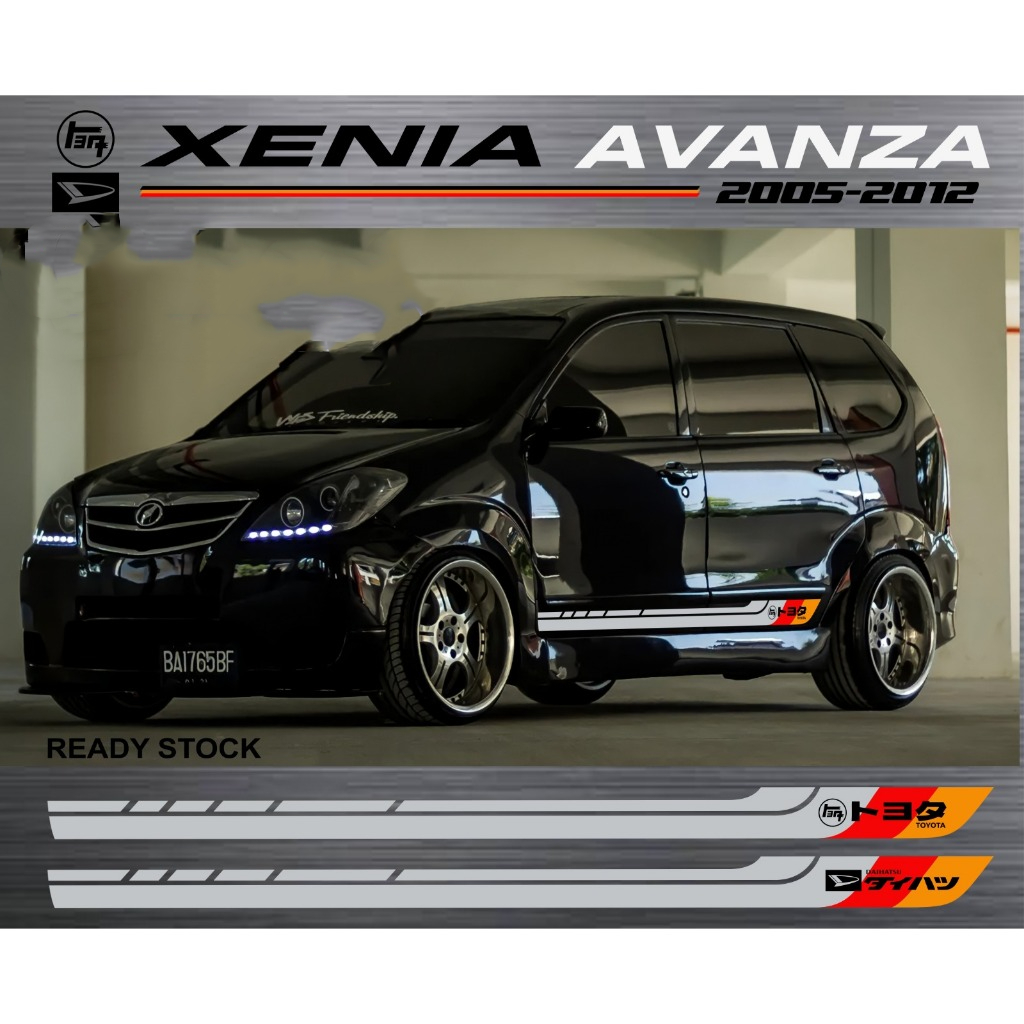 0858 Sticker avanza xenia lama List body mobil avanza xenia lama
