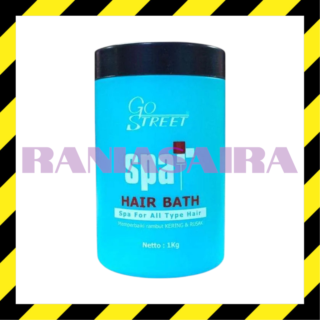 GO STREET Spa Hair Bath 1000ml Creambath 1kg Rambut Kering Rusak Kusam Lepek Melembabkan Kering