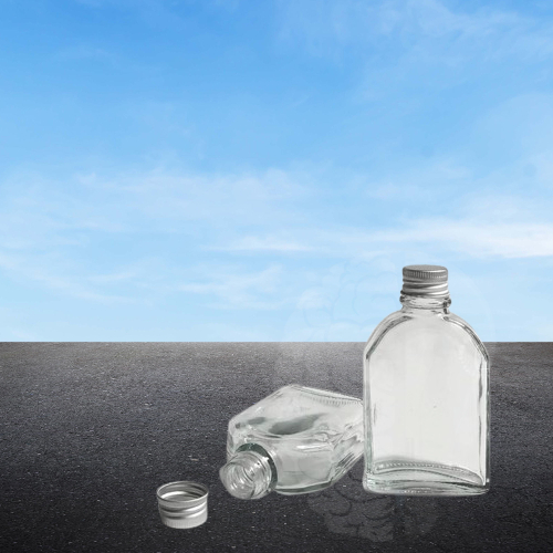 Botol Kaca 250ml botol juice kopi gepeng