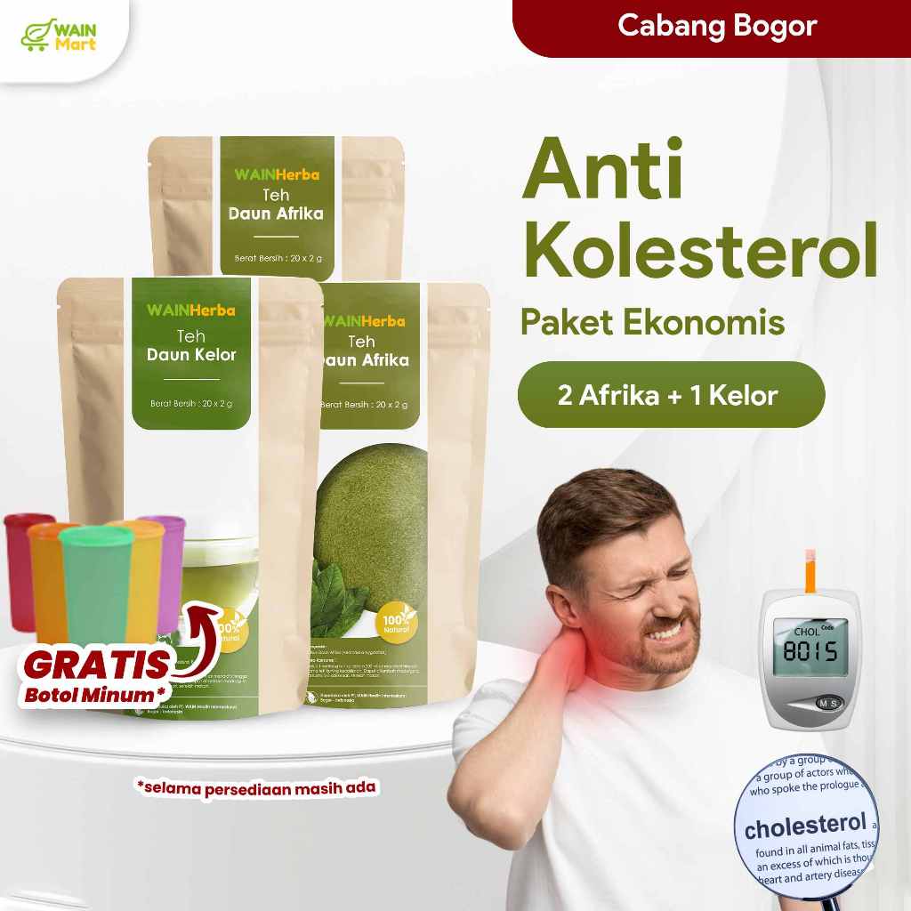 

Paket Ekonomis Anti Kolesterol (2 Teh Afrika + 1 Teh Kelor)