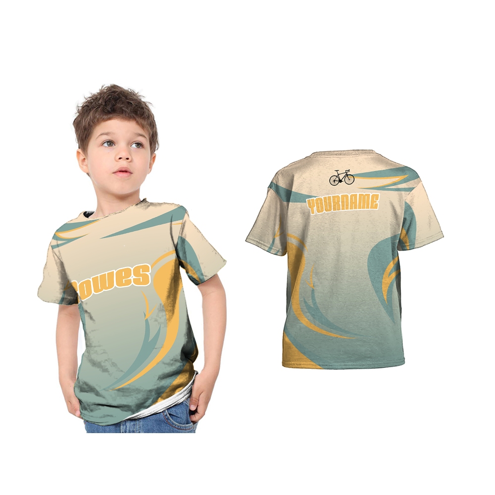 Baju Kaos Jersey Anak Olahraga Gowes sepedah 2025 Bersepedah Art 2 Custom Full Print