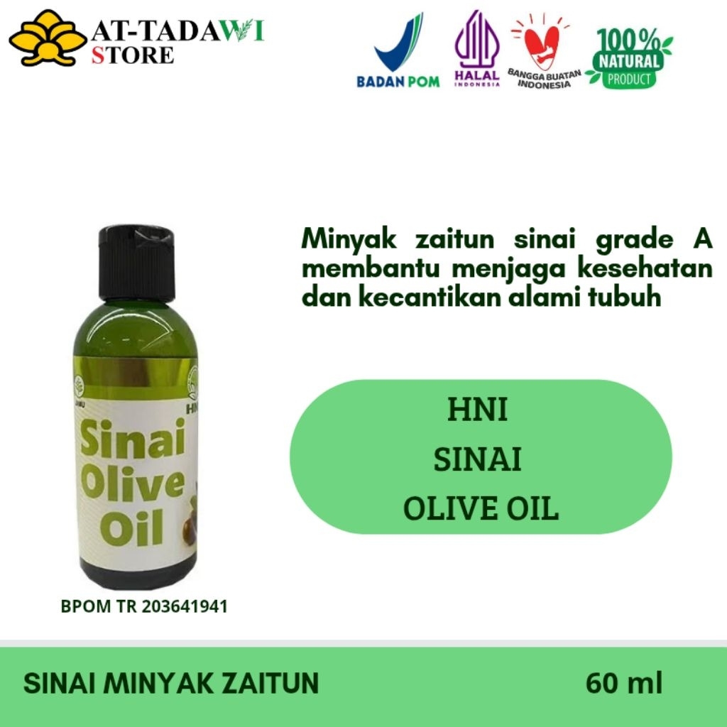 

HNI - SINAI EXTRA VIRGIN OLIVE OIL - minyak zaitun asli - 60 ml