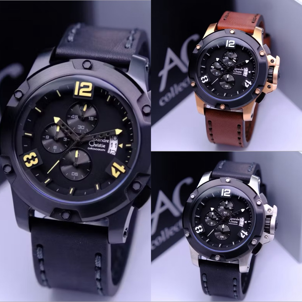 Jam Tangan Pria Alexandre Christie AC 6295 MC Original